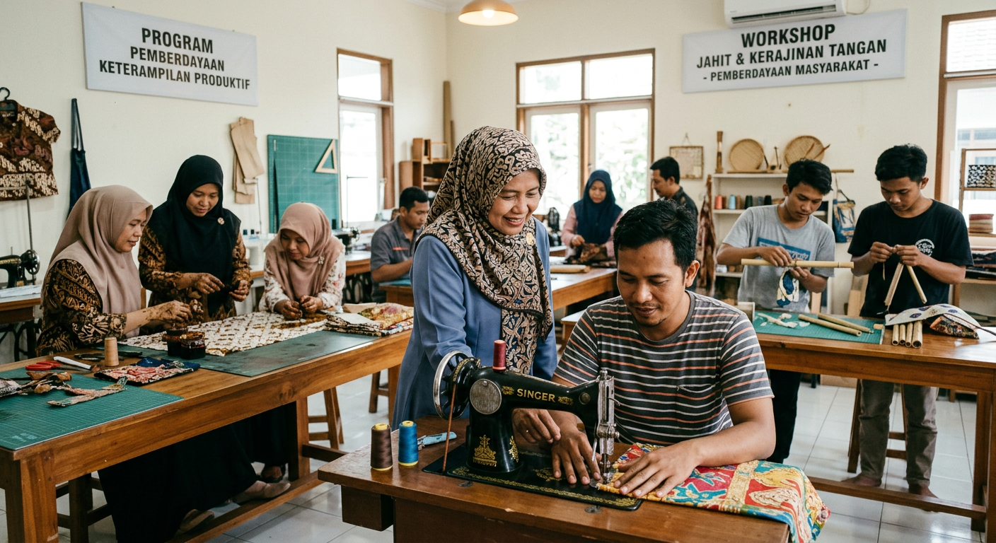 LIVESGP 5D Berdaya - Program pemberdayaan masyarakat dan peningkatan keterampilan produktif untuk kemandirian ekonomi.